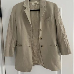 TAN LINEN BLAZER